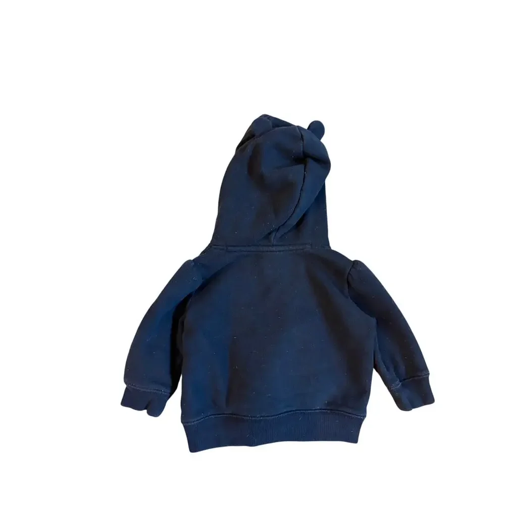 Baby GAP 6-12M Navy Hoodie Logo Pullover Sweatshirt‎ Classic Sweatsuit Lot EUC